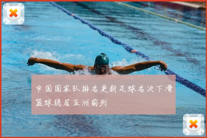 中国国家队排名更新足球名次下滑篮球稳居亚洲前列